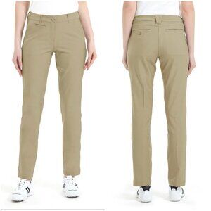 Lesmart Women Golf Pants Trouser Size 8 Khaki Straight Leg Lightweight NWT $99